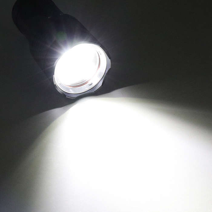 Black - BIKIGHT High Brightness Diving 4 Modes Super Brigh Flashlight Professional Aluminum Scuba La