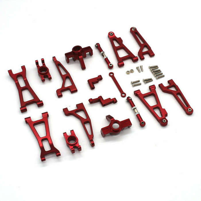 Red - Metal Upgraded Parts For MJX 16207 16208 16209 16210 H16 RC Car Parts