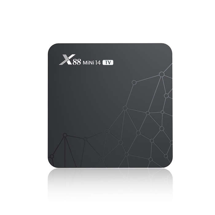 EU Plug - X88 Mini 14 TV Box Android 14 2+16G Android 14.0 TV Box RK3518 4K HDR10 Quad Core Streamin
