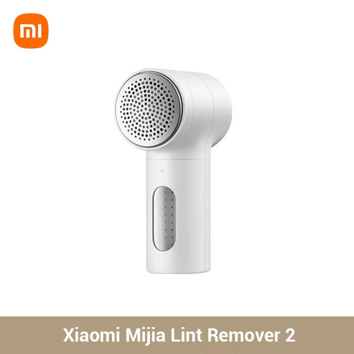 White - XIAOMI MIJIA Portable Lint Remover Rechargeable Fabric Shaver Strong Suction Upgrade Blade L