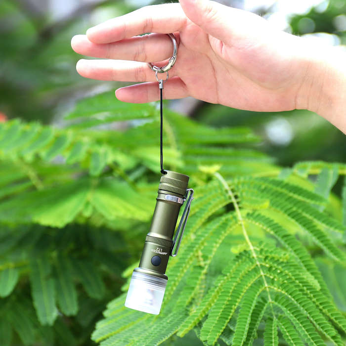 Green - Astrolux LT2 1020LM LED Flashlight 101m Long Range Camping Lantern Mini Size LED Keychain Ma