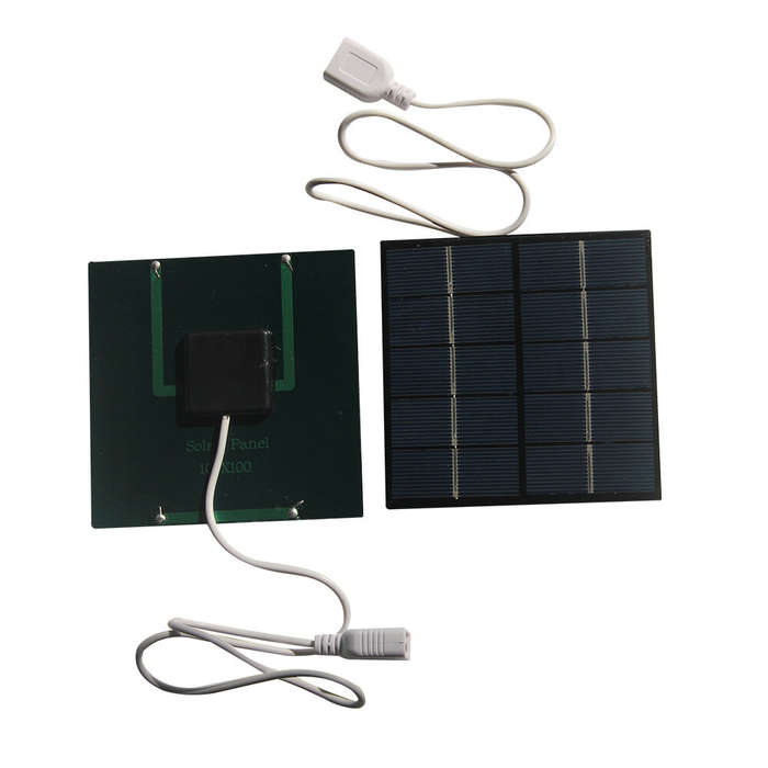 5V - 1.2W 5V Polycrystalline Solar Panel Charger 100x100mm Portable Outdoor USB Phone Power Bank Eme