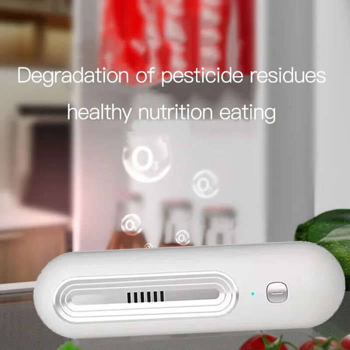 USB Rechargeable Fridge Deodorizer Multifunctional Ozone Machine Compact Air Purifier with Two Modes