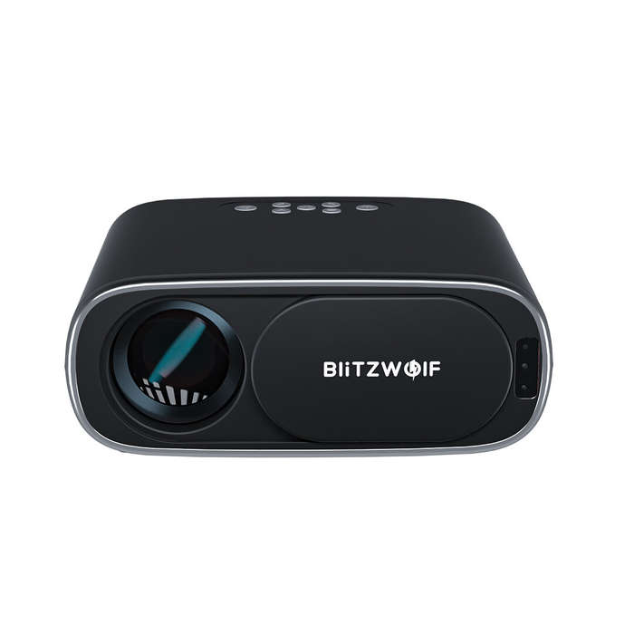 BlitzWolfBW-V4 1080P Projector 5G-WIFI Mirroring Wireless Auto Focus Auto Keystone Correction Lens P