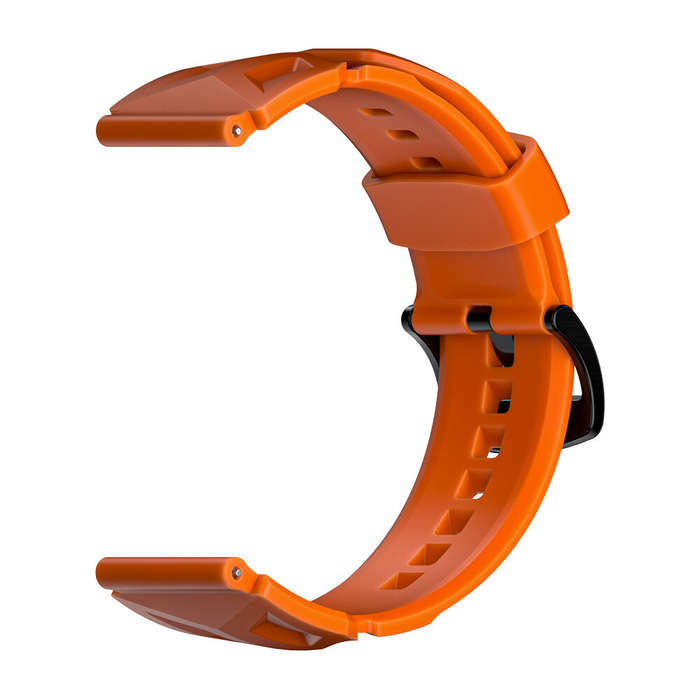 Orange - LOKMAT G0041 22mm Multi-color Silicone Replacement Strap for LOKMAT Smart Watch 22mm Width