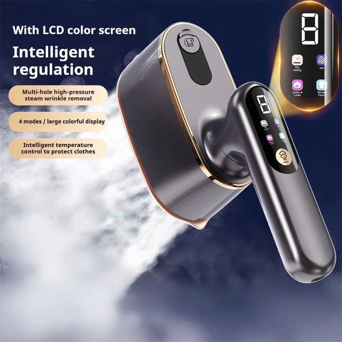 Purple - Tevorex Foldable Handheld Steamer Iron 1200W High Pressure Steam Lightweight 4-mode Adjustm