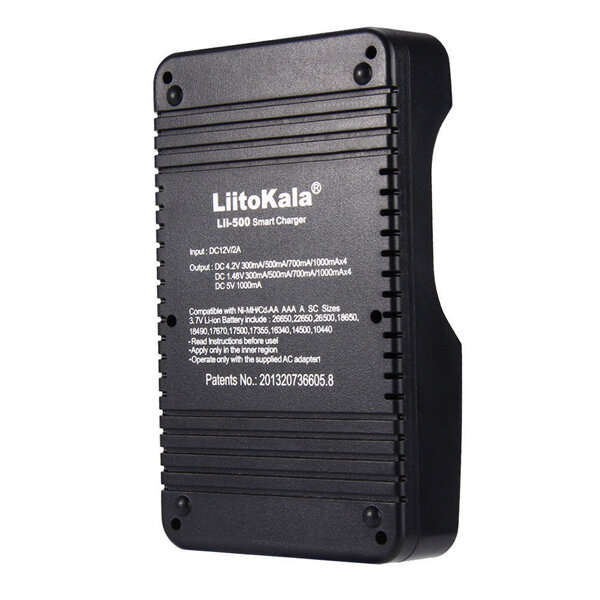 US Plug - LiitoKala Lii-500 LCD Screen Display Smartest Lithium And NiMH Battery Charger 18650 26650
