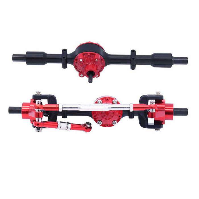 01 - Metal Upgraded Front Rear Bridge For WPL 1/16 C14 C24 B14 B24 B36 Henglong Fayee JJRC RC Car Pa