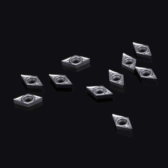MACHIFIT 10pcs DCGT070204-AK H01 Aluminum Cutter Blade Carbide Insert Cutting Tool For CNC Turning T