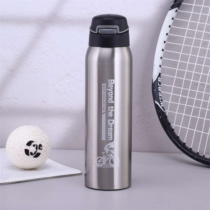 Green - 500ml Portable Cycling Water Bottle, Large Capacity 304 Stainless Steel Sports Bottle Suitab