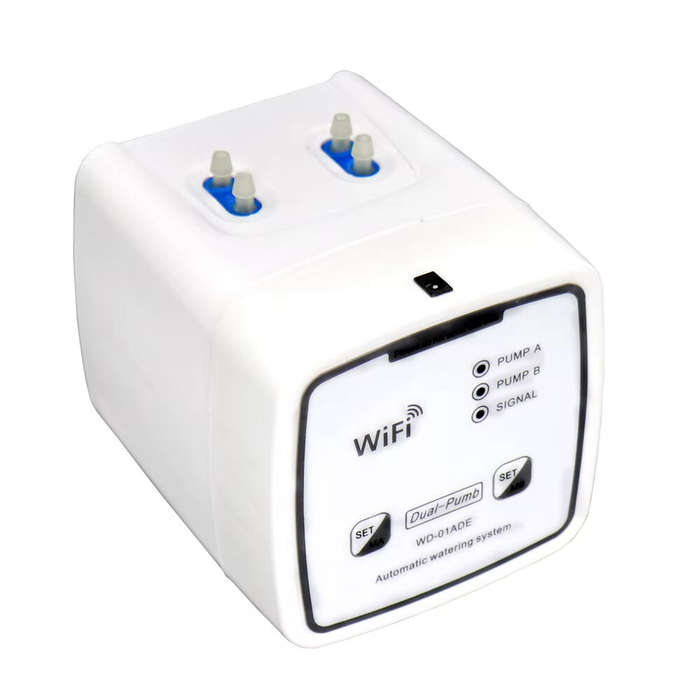 White - Tuya WIFI Smart Garden Intelligent Watering Device 20 Pots Double Pump Timed Automatic Drip