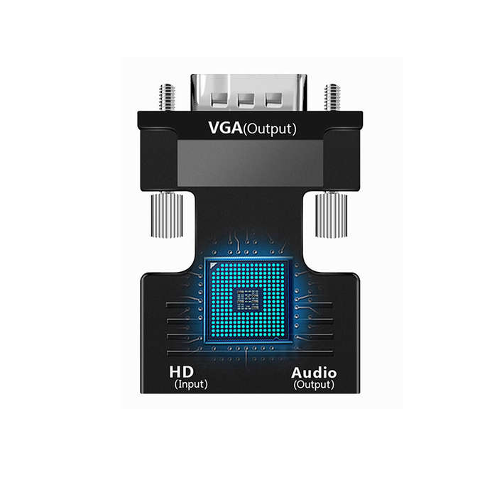 1080P Male to Female HDMI to VGA Adapter Audio Cable Converter for Laptop TV Box Projector Laptop