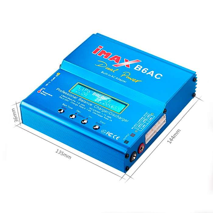 US Plug - IMAX B6AC 80W 6A Updated Balance Charger Discharge for Lipo/Li-ion/LiFe/NiMh Battery
