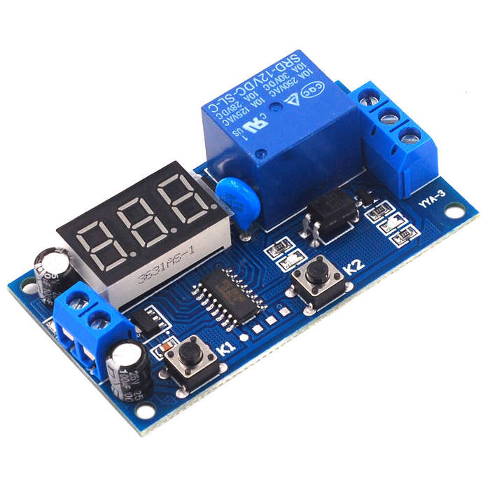 12V - AOQDQDQD 5V/12V Time Control Switch with Intermittent Infinite Loop Countdown and Timing Relay
