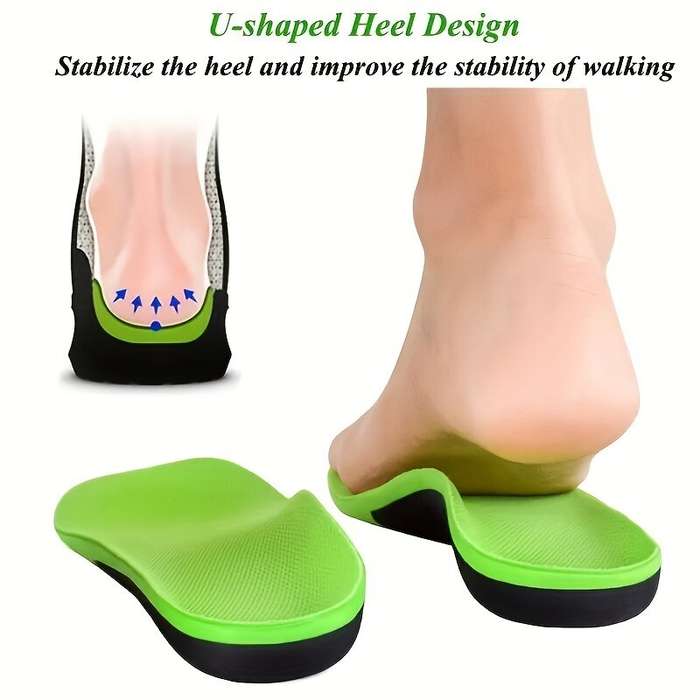 M - 1 Pair Orthotic Foot Insoles Arch Support Damping Sport Insoles Pain Relief Plantar Fasciitis Fl