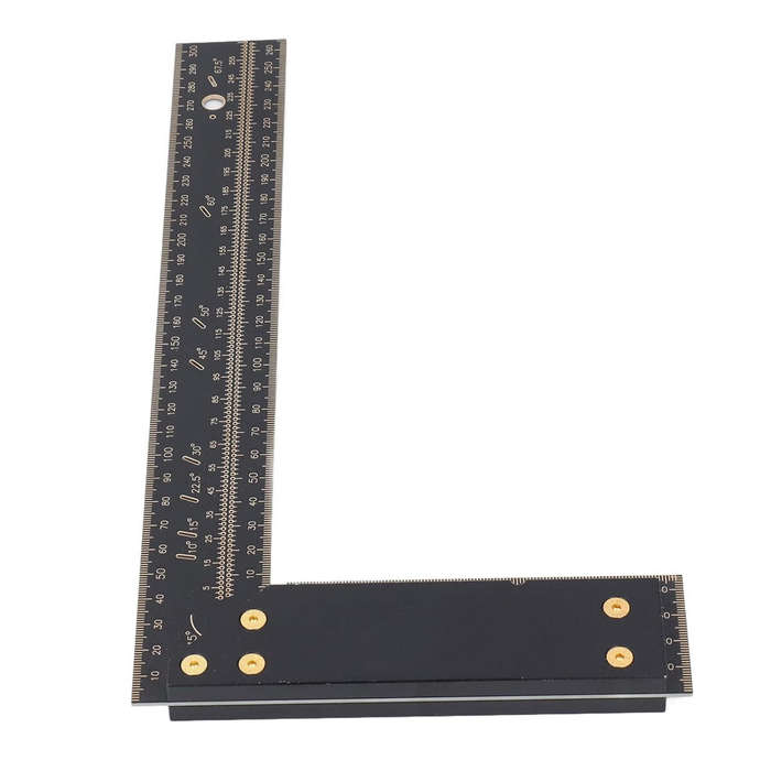 #A - Aluminum Alloy Multi-angle Measuring Ruler Square Ruler Parallel Line Drawing Hole Scribing Rul