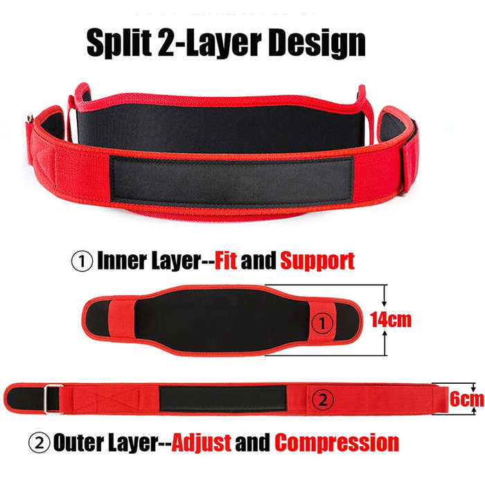 L - Gym Belt Weightlifting Bodybuild Squat Support Waist Belt Muscle Protection Belt
