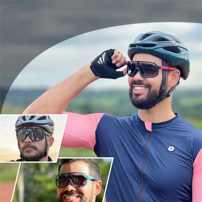 Yellow - SCVCN Photochromic Cycling Glasses for Men Women UV400 Outdoor Sports Running Driving Sungl