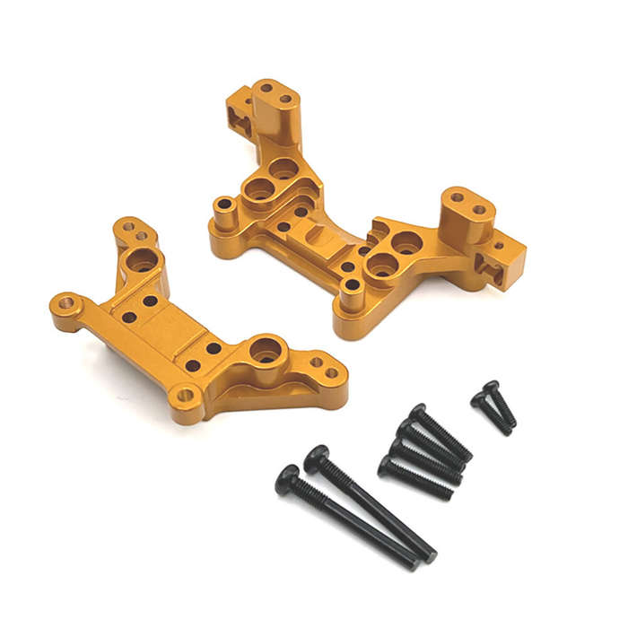 Red - Metal Upgraded Front Rear Shock Tower for MJX 1/16 16207 16208 16209 16210 H16 Remote Control