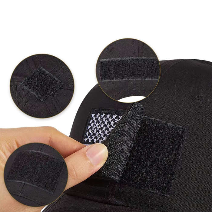 Black - 1PC Men Camouflage Tactical Baseball Cap Summer Breathable Sun Hat for Fishing Hiking Outdoo