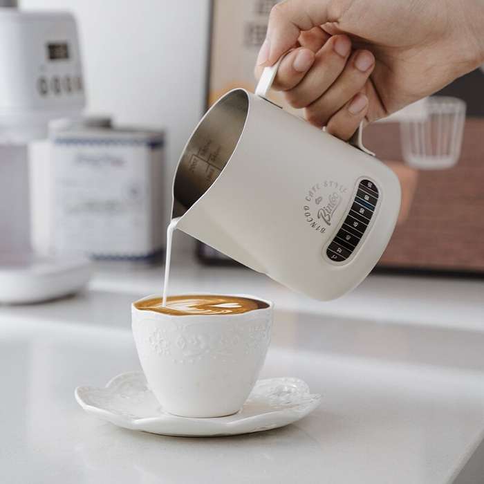 600ml - Bincoo 400ML/600ML Espresso Cup for Latte Art With Temperature Display Stainless Steel Latte