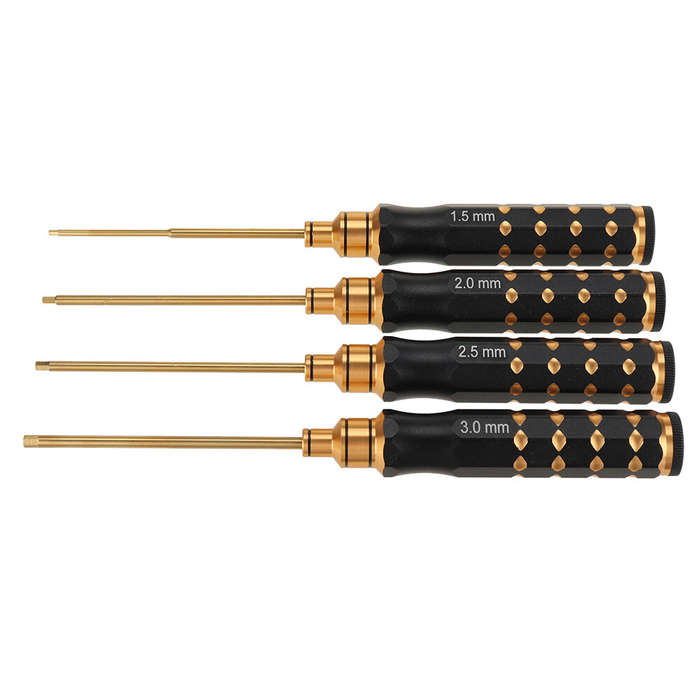 4Pcs 1.5/2.0/2.5/3.0mm Titanium Alloy Hex Screwdriver Tool Kit for RC FPV Drone