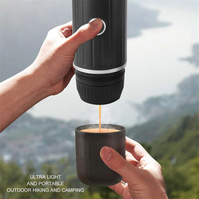 Black - Portable Coffee Maker, 19 Bar Wireless Espresso Machine, NS Pods and Ground Coffee Compatibl