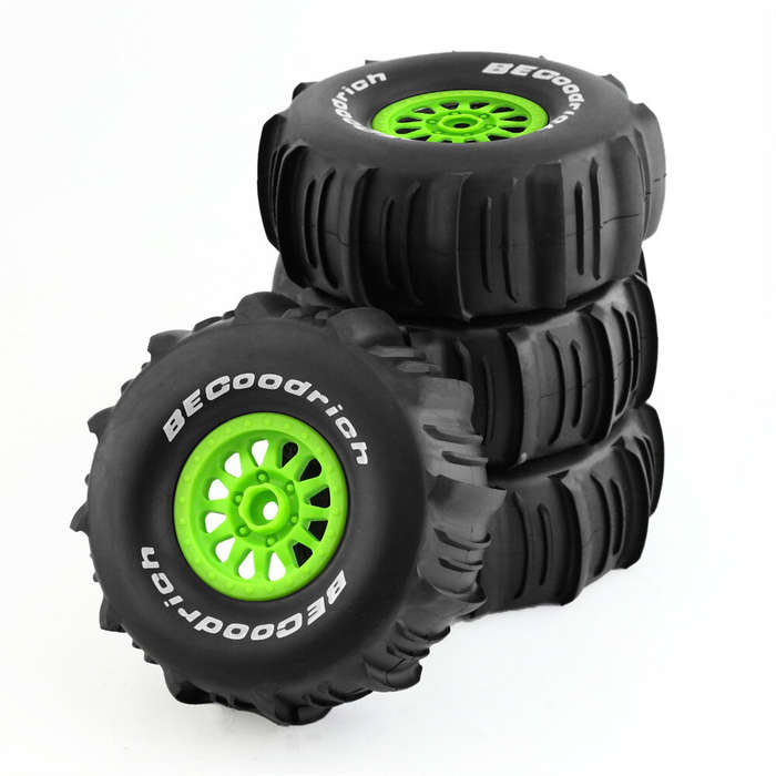 Black B - 4PCS 1/7/8 Short Course Truck Tires Off-road Wheels Tyres 17mm Hex for RC UDR 85086-4 ARRM