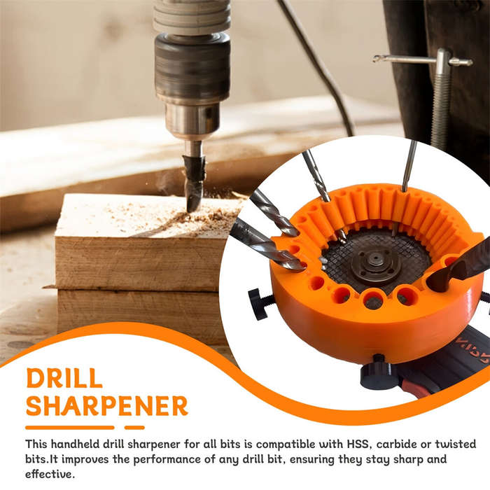 Set - Universal Drill Bit Sharpener Attachment Plastic 2-13mm Large Angle Milling Manual Tool Enhanc