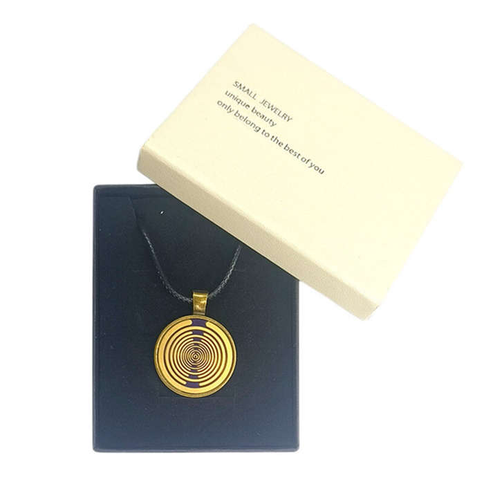 Copper - MWO Polarized Disc Necklace Multi-wave Oscillator Energy Necklace Pure Copper Gold-plated J