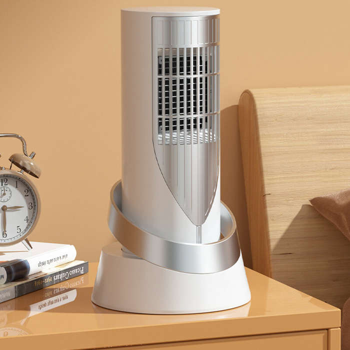 US - 1200W Electric Heater PTC Fast Heating Stove Energy Saving Desktop Warm Air Heater Tip-Over/Ove