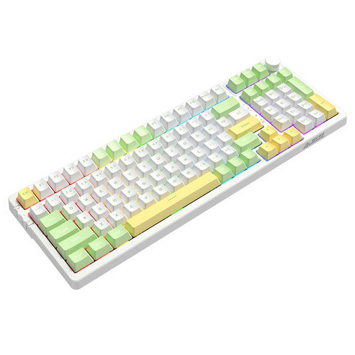 Ajazz AK992 Gasket 3-Mode Mechanical Keyboard RGB 100 Keys bluetooth Wireless 2.4G Hot Swap or Gamer