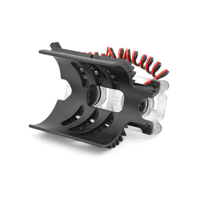 Black - ZD Racing EX07 1/7 4WD ELECTRIC HYPERCAR Brushless RC Car Drift Double Motor Cooling Fan For