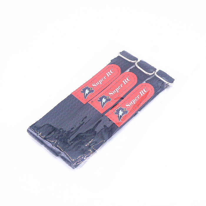 3pcs - 3 PCS Super Lipo Battery Tie Down Strap 220mm for 5inch 7inch RC FPV Racing Drone