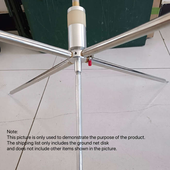 Silver - GP Antenna Ground Plane Disk M10 Thread Radial Hub for PAC-12/JPC-12 Short Wave Antennas Sc