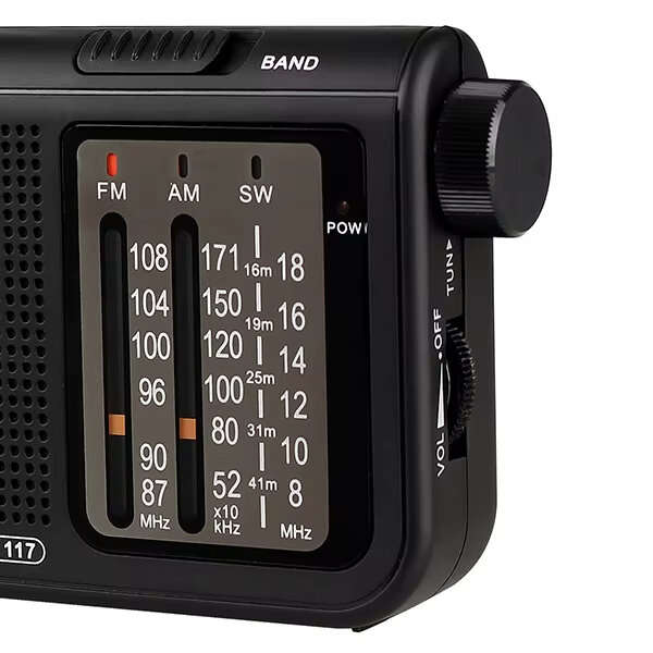 Black - Retekes V117 Radio FM Portable Radios AM FM SW All Waves Radio Multiband Shortwave Full Band