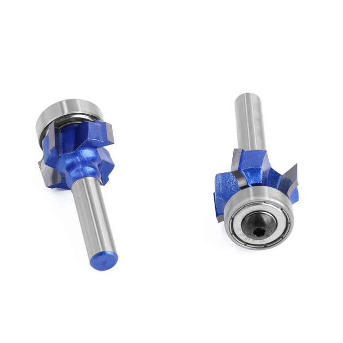 8xR3 - LAVIE 8mm Shank high quality 4 flutes Router Bit set woodworking milling cutter R1 R2 R3 Trim