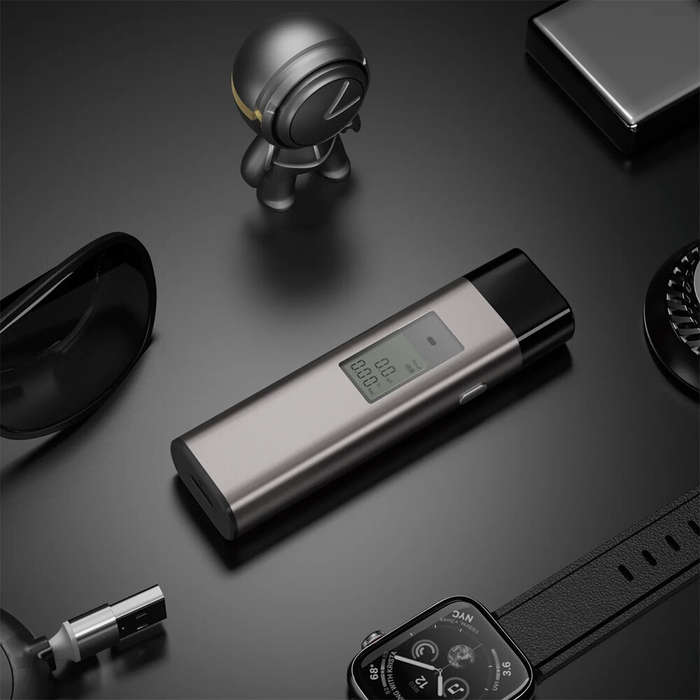 #01 - Lydsto Alcohol Tester Handheld Digital Breath Analyzer LCD Display Portable Mini Meter Blow Te