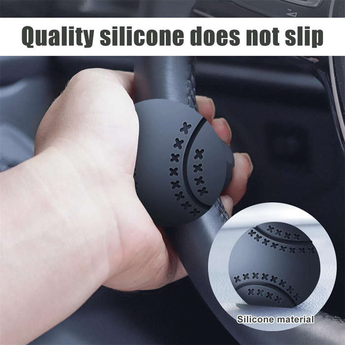Black - Car Steering Wheel Assist Ball Steering Wheel Knob Spinner Handle Universal