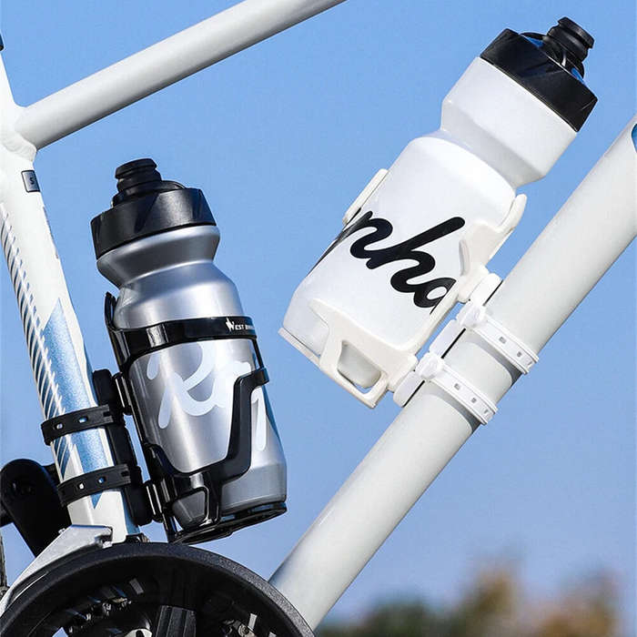 Black - WEST BIKING Bicycle Water Bottle Holder Silicone Non-slip Straps Set MTB Road Bike Bottle St