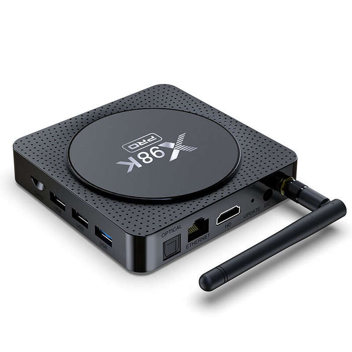 US Plug - X98K Pro 4+32G Android 11 TV Box 8K Ultra HD WiFi 6&bluetooth 5.0 3D HDR Streaming Media P