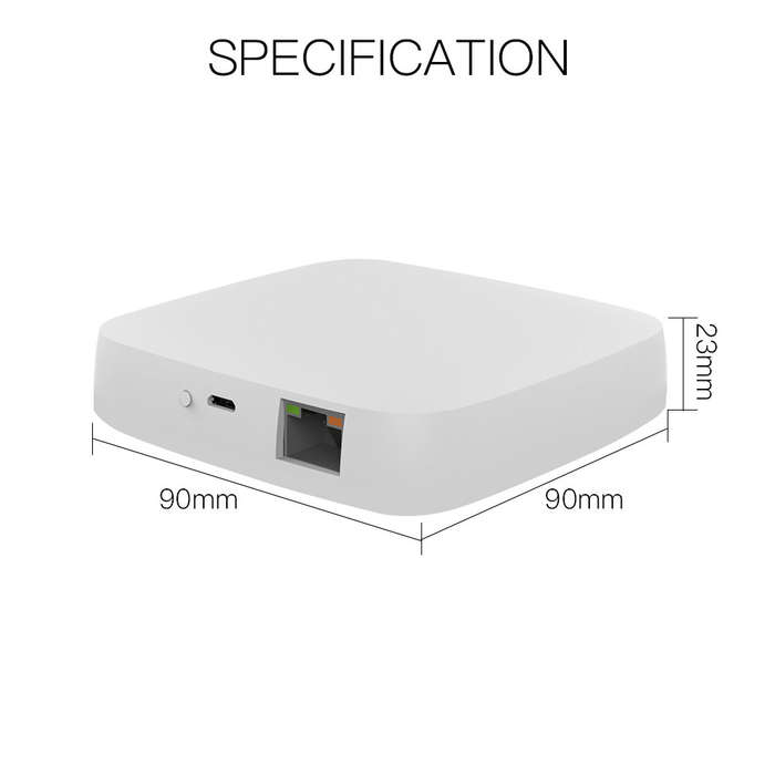 MoesHouse ZB-HUB Wired Tuya ZigBee3.0 Smart Gateway Hub Work with Tuya Smart App Voice Control via A