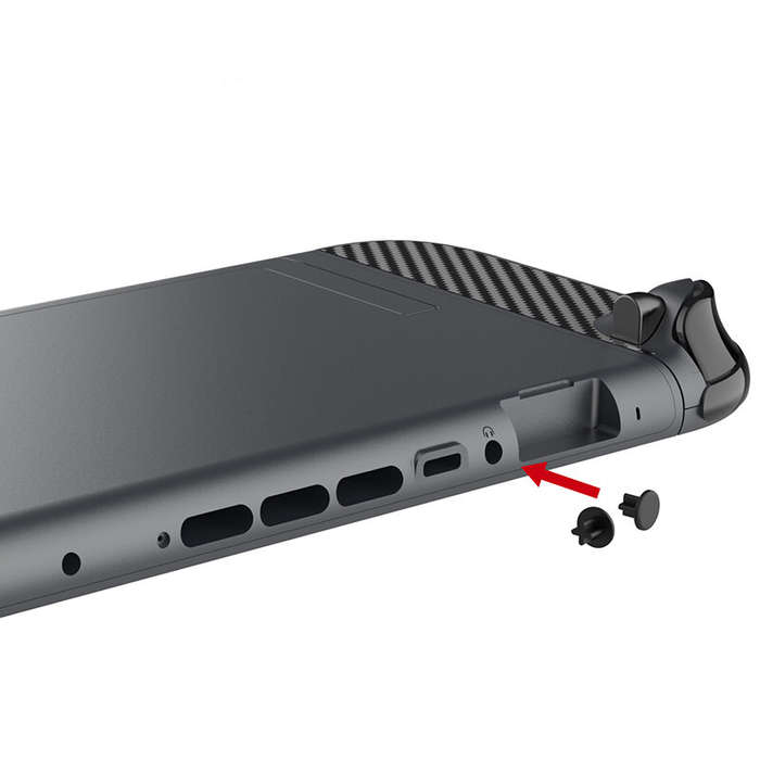 Full Kit - GP-370 Switch2 Game Console Protection Set Silicone Joystick Cap+Dust Plug+Left and Right