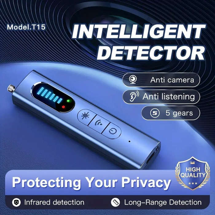 Black - T15 Camera Detector Wireless Signal Infrared Scanner Anti-Positioning Monitoring Hotel Anti-
