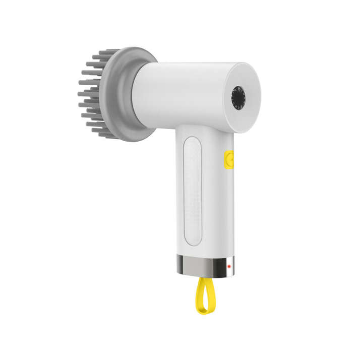 White - Multifunctional Electric Cleaning Brush 3000mAh 2 Speed Mini Cleaning Brush IPX6 Waterproof