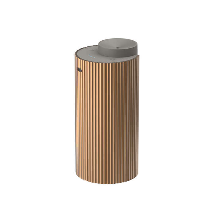 Gold - Portable Smart Aromatherapy Diffuser with 3 Speed Adjustable Level USB Rechargeable Aroma Dif