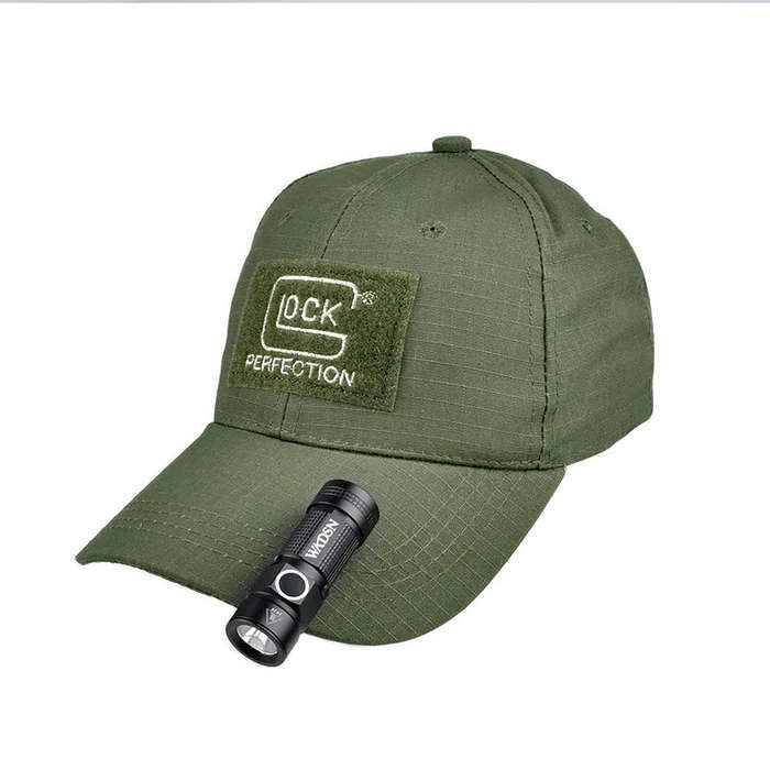 Black - WADSN 400LM Tactical Flashlight Strobe Uitra-Light 22g Survival Safety Lamp With Hat Clip Po
