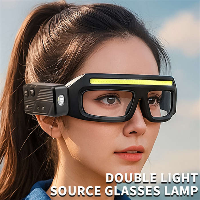 Yellow - High Brightness LED Headlamp 90Adjustable Job Site & Security Lighting 5 Modes Rechargeable