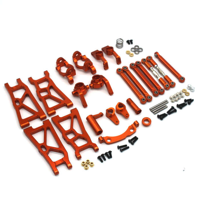 Red - Metal Upgrade Parts Swing Arm Steering Cup Accessories Set For ZD Racing DBX-10 1/10 RC Car