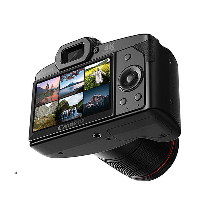 D5 6400 Megapixel HD WiFi Digital Video Camera 4K Dual Lens Professional Camcorder with 3inch IPS Di